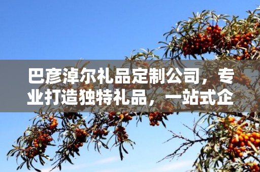 巴彦淖尔礼品定制公司，专业打造独特礼品，一站式企承礼品供应链服务