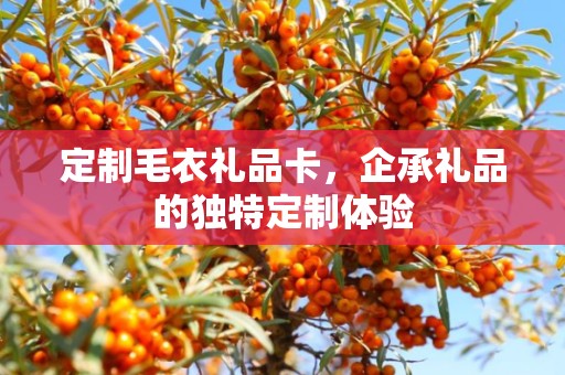 定制毛衣礼品卡，企承礼品的独特定制体验